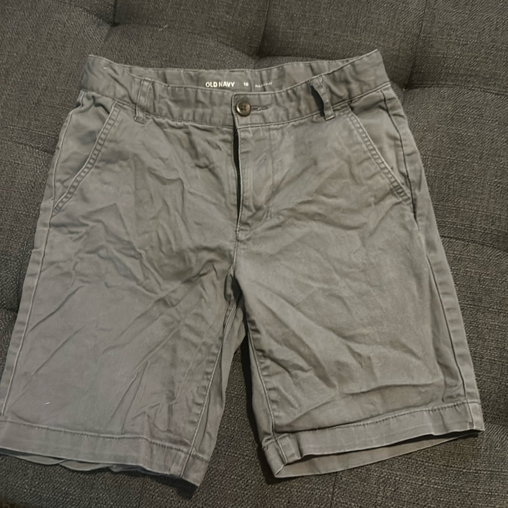 Old Navy boys gray built-flex shorts, adjustable waist, SZ. 10
